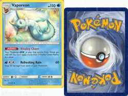 Vaporeon 42/236 Uncommon Cosmic Eclipse Pokemon MP sui - Image 3
