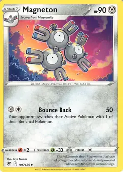 Magneton 106/189 Uncommon Astral Radiance Pokemon LP Tsuruta - Image 1