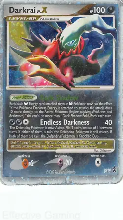 Darkrai LV.X DP19 Holo Promo Diamond and Pearl Promos Pokemon DMG Shizurow - Image 1