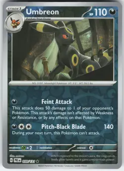Umbreon 059/131 Holo Rare SV: Prismatic Evolutions Pokemon Reverse Holo NM - Image 1