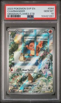 CHARMANDER #044 PSA 10 • 2023 SVP Obsidian Flames ETB Promo Card Gem Mint 1281 - Image 1