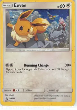 Eevee - SM235 Holo Promo Sun & Moon Promo Pokemon HP kirisAki - Image 1