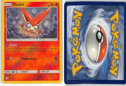 Victini 30/236 Holo Rare Cosmic Eclipse Pokemon Reverse Holo LP Tsuruta - Image 3