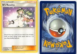 N's Resolve 200/236 Uncommon Cosmic Eclipse Pokemon NM Fuse - Image 3