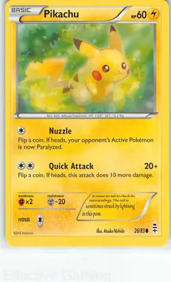 Pikachu 26/83 Common Generations Pokemon NM Nishida - Image 1