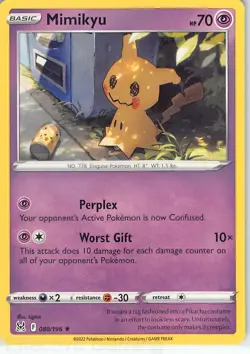 Mimikyu 080/196 Rare Lost Origin Pokemon NM Ligton - Image 1