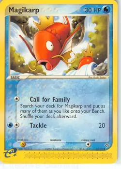 Magikarp 60/97 Common Dragon Pokemon NM Saitou - Image 1