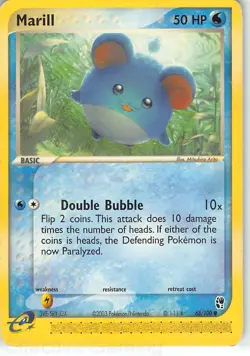Marill 68/100 Common Sandstorm Pokemon NM Arita - Image 1