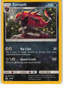 Zoroark SM89 Promo SM Black Star Promos Pokemon LP - Image 1