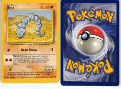 Onix 56/102 Common Base Set Unlimited Pokemon LP Sugimori - Image 3