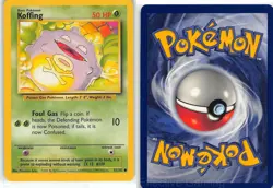 Koffing 51/102 Common Base Set Unlimited Pokemon LP Arita - Image 3