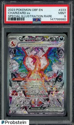 2023 Pokemon OBF En Special Illustration Rare #223 Charizard Ex PSA 9 MINT - Image 1