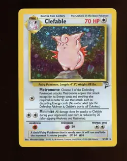 2000 Pokemon Game Base II #5/130 Clefable Holo - Image 1