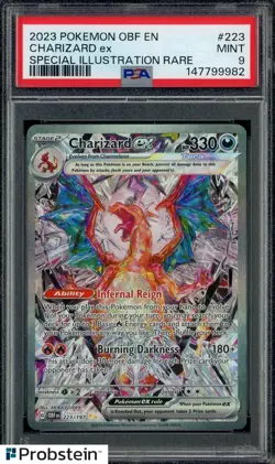 2023 Pokemon OBF En Special Illustration Rare #223 Charizard Ex PSA 9 MINT - Image 1