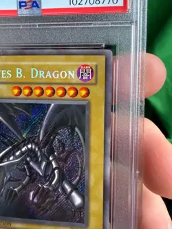 2002 YU-GI-OH! PROMO BPT-COLLECTOR'S TINS #005 RED-EYES B. DRAGON PSA 9 - Image 4