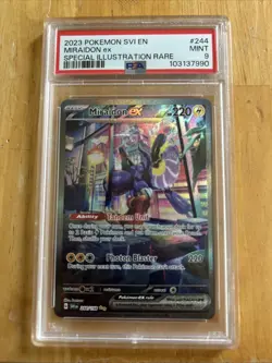 2023 Pokemon SV1 EN Miraidon ex PSA 9 Special Illustration Rare Card - Image 1