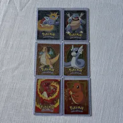 1999 TOPPS POKEMON CARD LOT OF 6 TV ANIMATION EDITION SERIES HOLOFOIL - Image 1