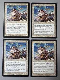 4 X Playset Benevolent Bodyguard - Judgment Regular Magic The Gathering MTG - Image 1