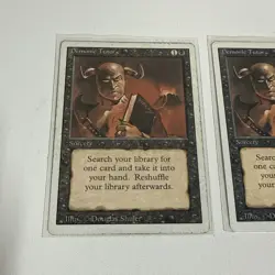 MTG Demonic Tutor Revised Edition x2 Magic The Gathering Cards - Image 2