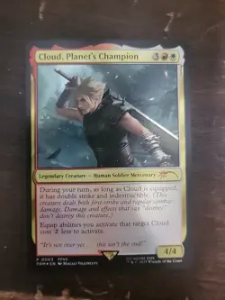 Cloud, Planet's Champion Foil Promo - Final Fantasy - NM MTG - Image 1