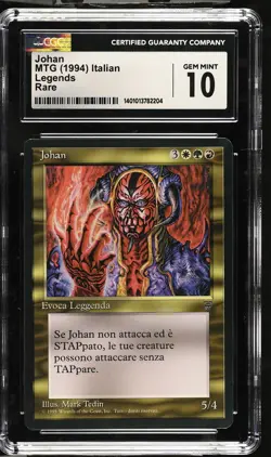 JOHAN Legends Rare CGC 10 MTG EDH [Nostalgium] - Image 1