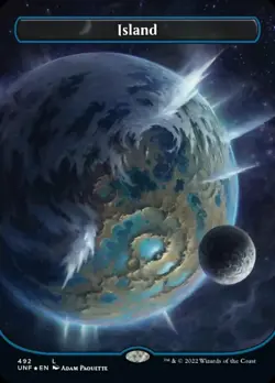 1x Island (492) - Galaxy Foil NM-Mint, English Unfinity MTG Magic - Image 1