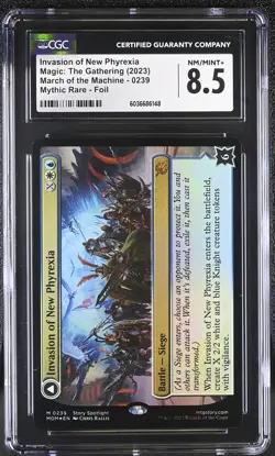 INVASION OF NEW PHYREXIA March of the Machine Foil Mythic CGC 8.5 MTG [NOS] - Image 1