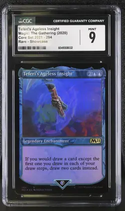 TEFERI'S AGELESS INSIGHT 2021 Core Set Showcase Rare CGC 9 MTG [Nostalgium] - Image 1