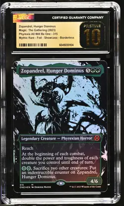 ZOPANDREL, HUNGER DOMINUS Phyrexia One Borderless Foil CGC Pristine 10 MTG EDH - Image 1