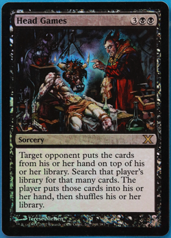 Head Games FOIL 10th Edition NM Black Rare MAGIC MTG CARD (ID# 502176) ABUGames - Image 1