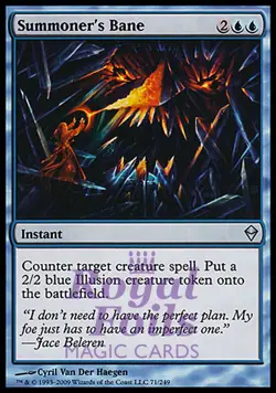 Summoner's Bane 2x FOIL ZEN MTG Zendikar Uncommon MINT blue - Image 1