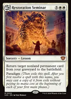 Restoration Seminar - SOS 30 Foil Graveyard Value Playmaker - Image 1