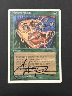 MTG Metamorphosis Chronicles Regular Common Christopher Rush Signed Auto - Image 1