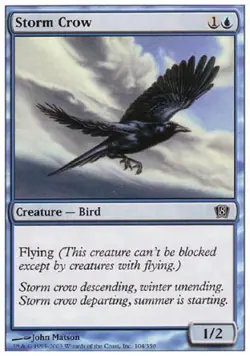 Storm Crow - Medium Play MTG 8th Edition - Image 1