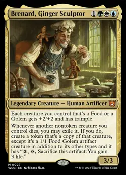 1x Brenard, Ginger Sculptor NM-Mint, English Commander: Wilds of Eldraine MTG Ma - Image 1