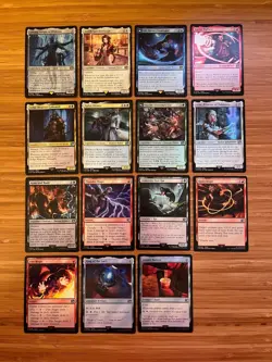 Final Fantasy MTG Card Lot - 15 Foils, w/ Ultima, Aerith, Jill, Barret, & more - Image 1