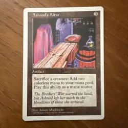 MTG - Ashnod's Altar - 5th Edition - Regular Fifth Ed Artifact - EX - Image 1