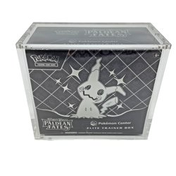 POKEMON CENTER Paldean Fates PC Elite Trainer Box SEALED w/Acrylic - Image 1
