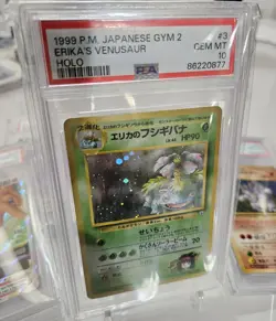 PSA 10 1999 Pokemon Japanese Challenge Erika's Venusaur #3 Holo Rare - Image 1