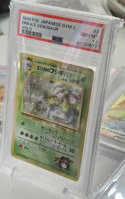 PSA 10 1999 Pokemon Japanese Challenge Erika's Venusaur #3 Holo Rare - Image 2