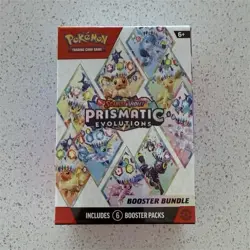 Pokemon TCG Scarlet & Violet Prismatic Evolutions Booster Bundle 6 Packs SEALED - Image 1