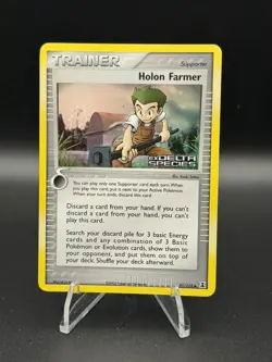 Holon Farmer 91/113 Uncommon Delta Species Pokemon Reverse Holo Lightly Played - Image 1