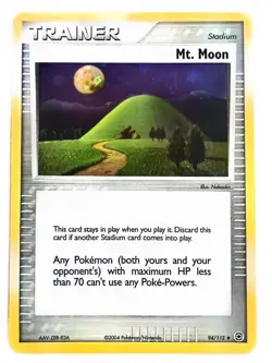 Mt. Moon 94/112 FireRed & LeafGreen Reverse Holo - NM - Pokemon TCG - Image 1