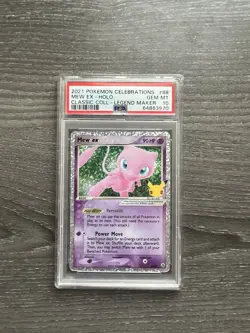 2021 Pokemon Celebrations Classic Collection #88 Mew Ex-Holo PSA10 - Image 1