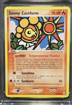 Sunny Castform 26/101 EX Hidden Legends - Rare Pokemon Card 2004 CGC 8.5 NM/Mint - Image 3