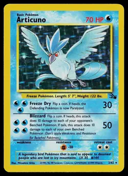 Pokemon Card - Articuno Fossil 2/62 Holo Rare - Image 1