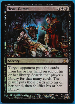 Head Games FOIL 10th Edition NM Black Rare MAGIC MTG CARD (ID# 502177) ABUGames - Image 1