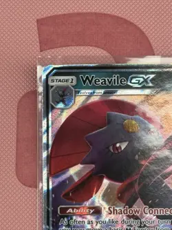 Pokemon TCG Weavile GX 132/236 SM-Unified Minds Ultra Rare Holo EN 2019 - Image 2