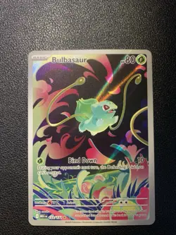 Bulbasaur 133/132 Me01: Mega Evolution Holo Illustration Rare Pokemon TCG - Image 1