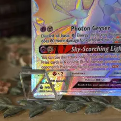 Pokemon TCG Ultra Necrozma GX Secret Rare Holo Basic HP190 140/131 2018 NM - Image 5